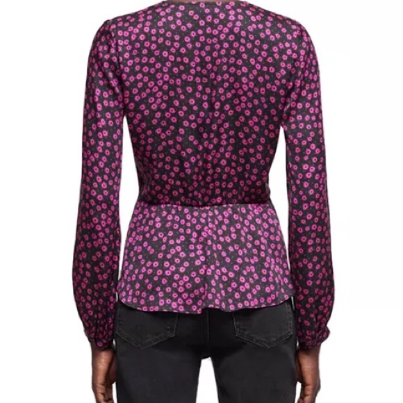 NWT - The Kooples Daisy Dots Printed Top - Picture 4 of 11